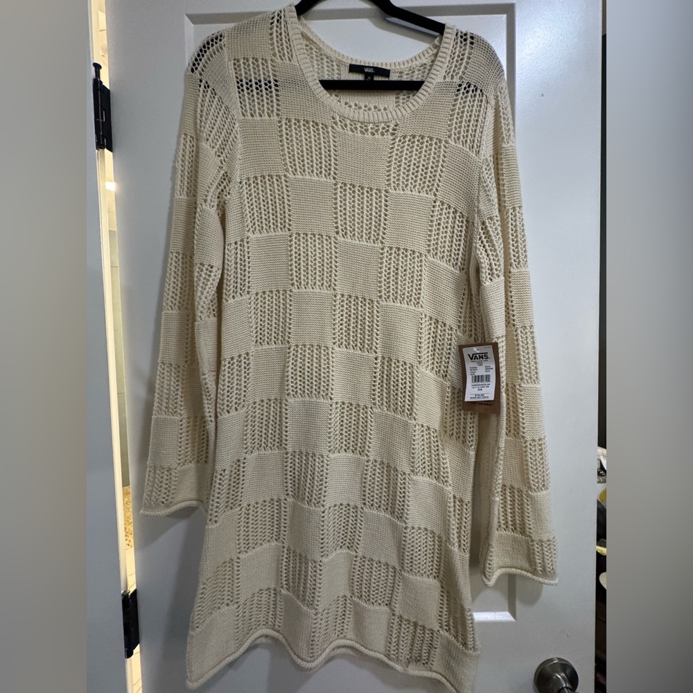 Vans Ivory Knit cover up - first more like small or medium